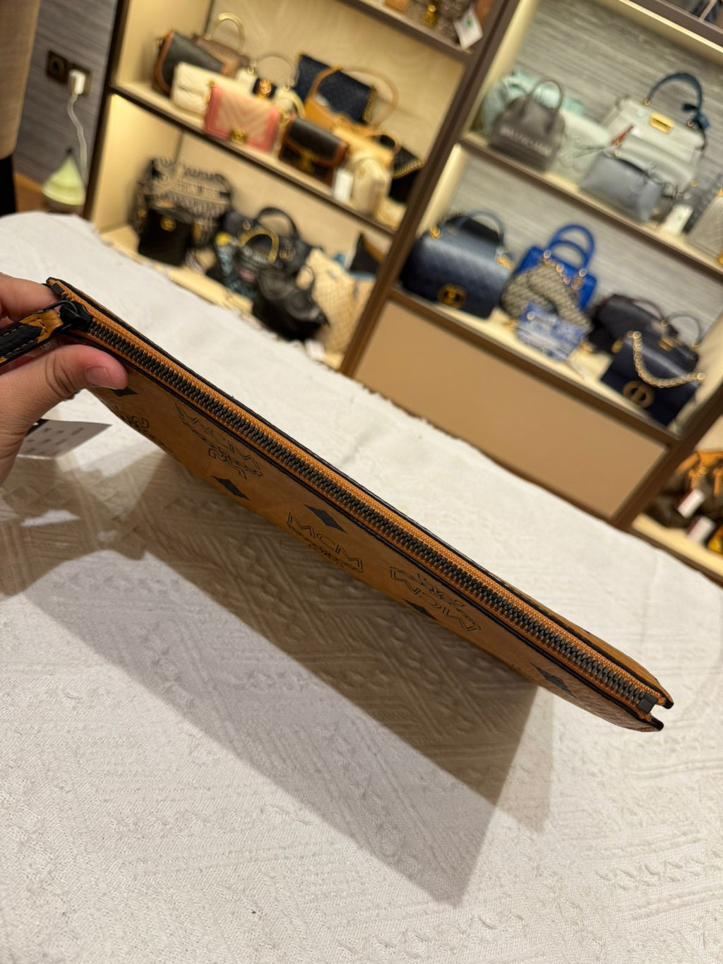 MCM Wrislet Cognac