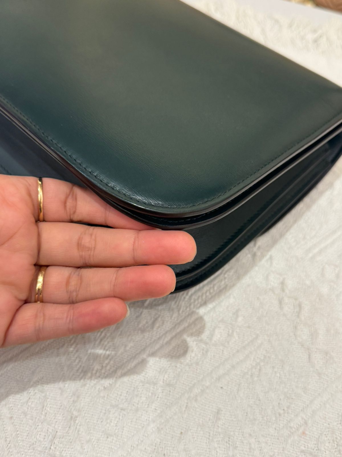 Celine Box Medium Green Amazone