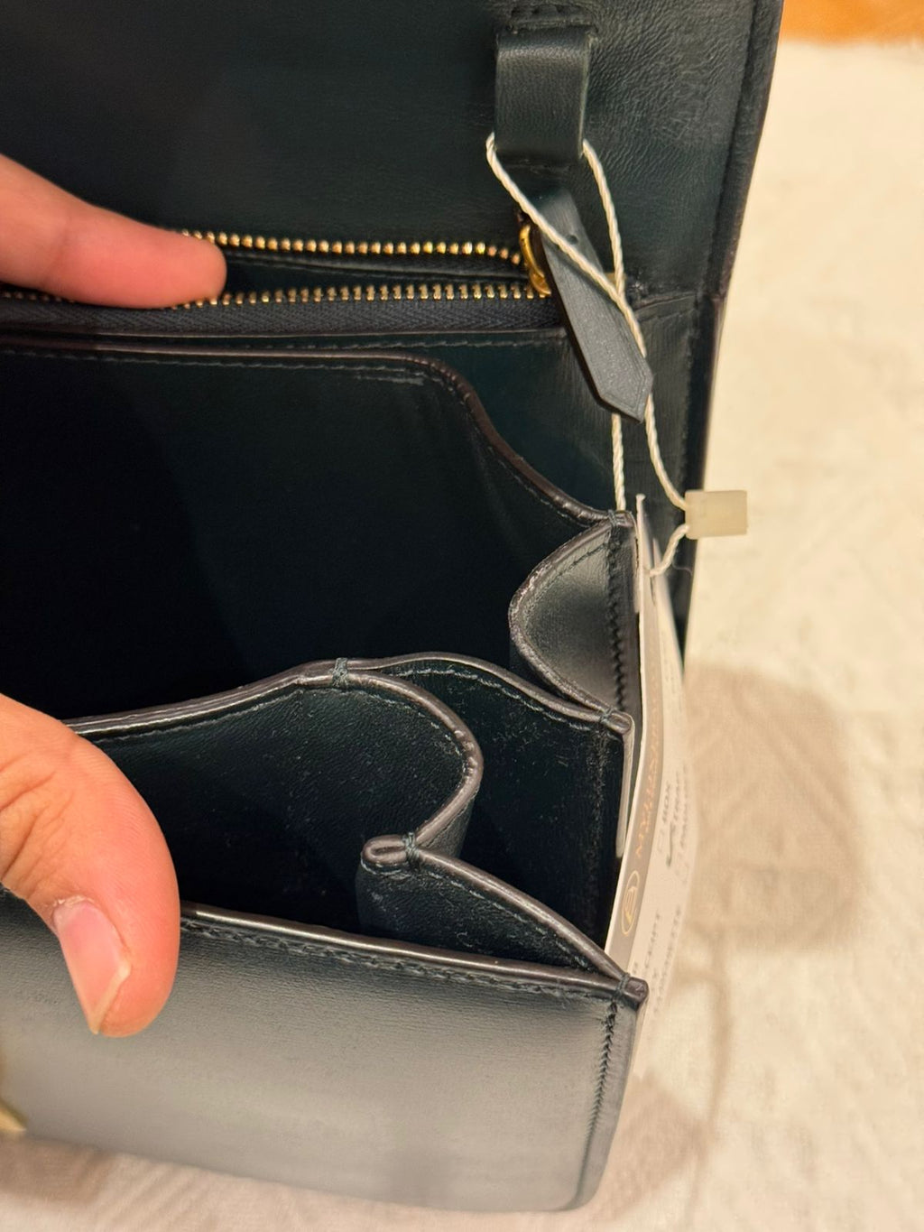 Celine Box Medium Green Amazone