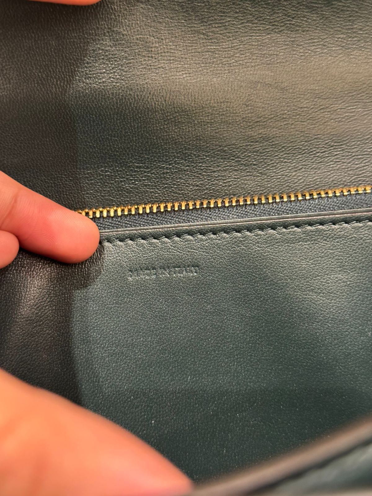 Celine Box Medium Green Amazone