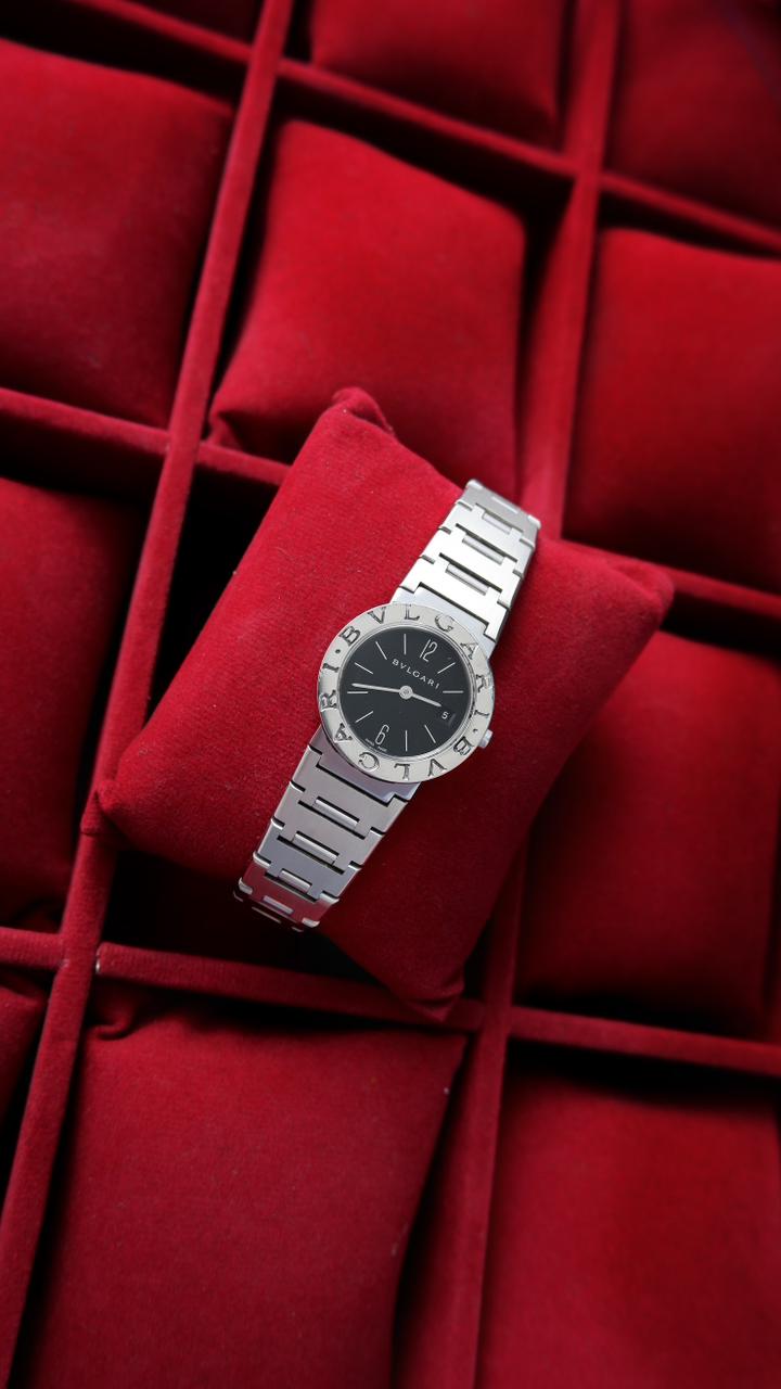 Bvlgari Silver B.Zero Black Dial
