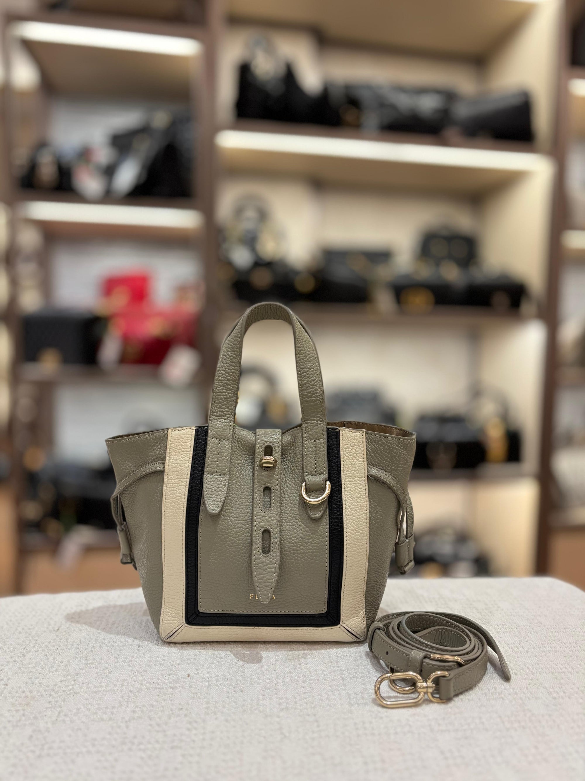Furla Net Mini Grey Multicolour