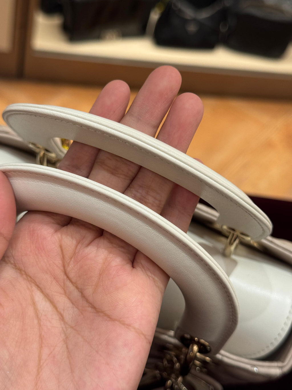 Lady Dior Small Trench Beige Latte