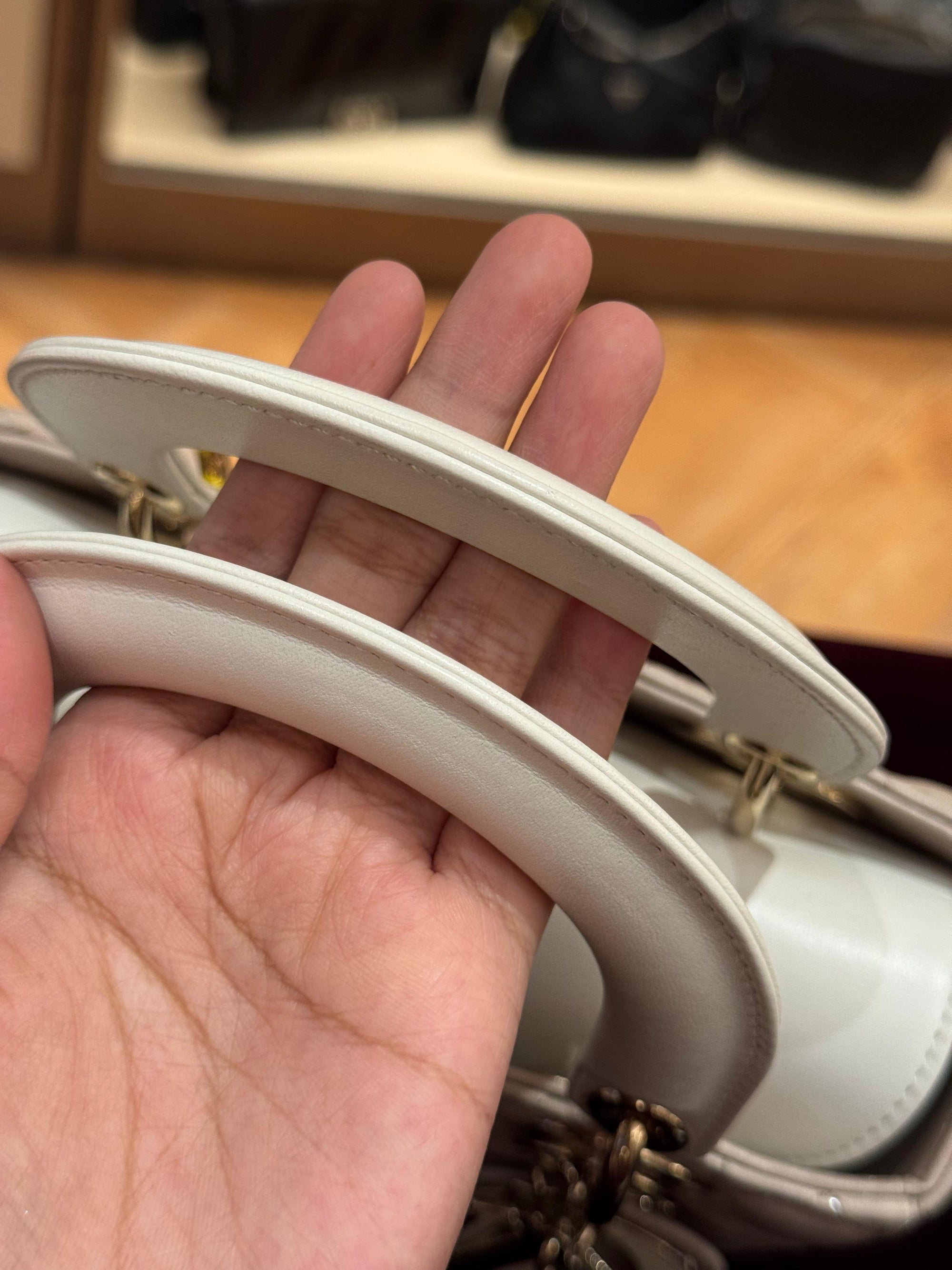 Lady Dior Small Trench Beige Latte