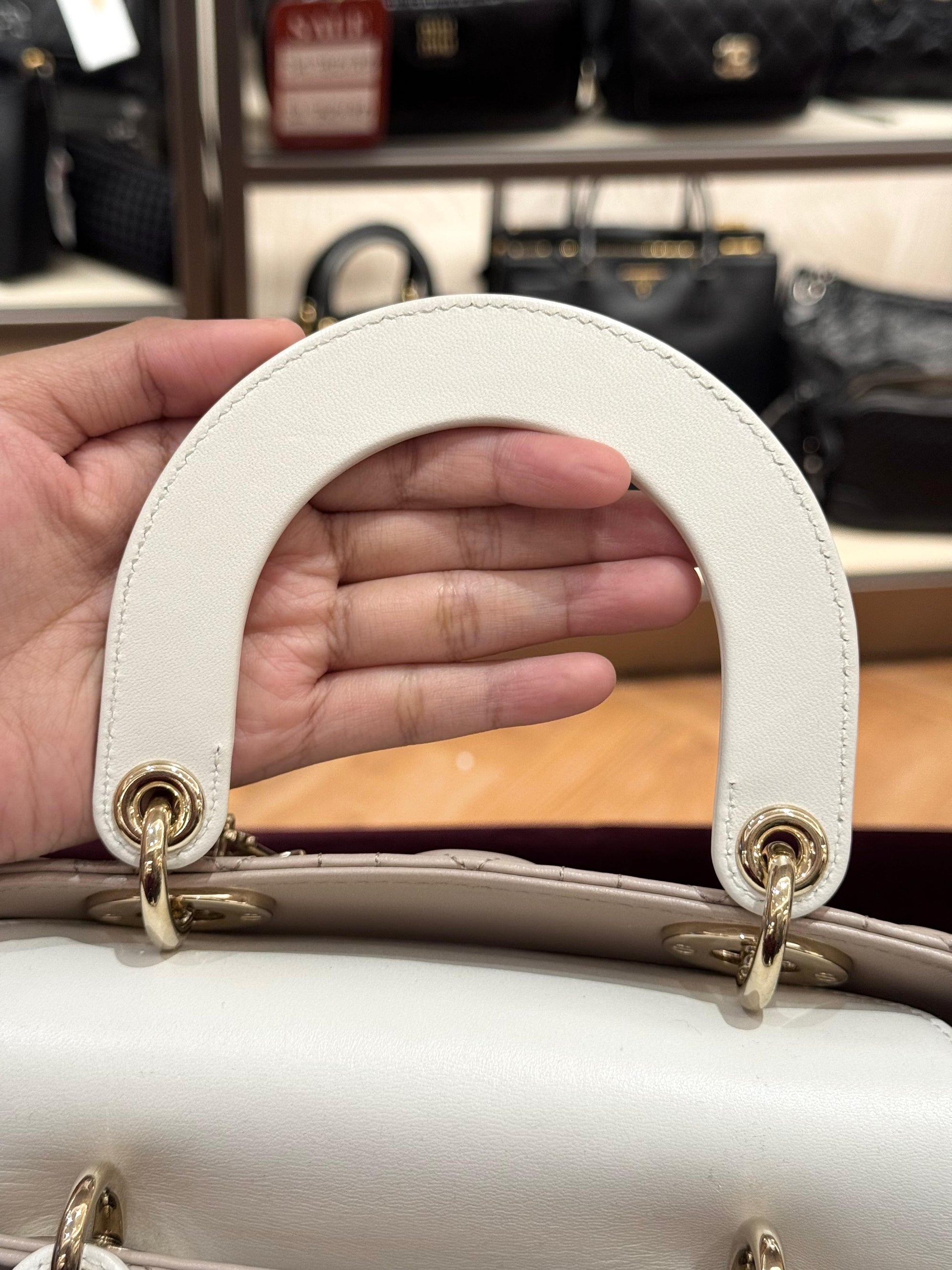 Lady Dior Small Trench Beige Latte